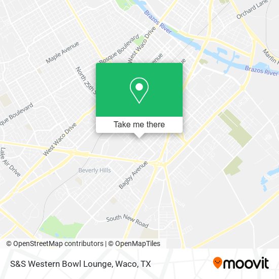S&S Western Bowl Lounge map