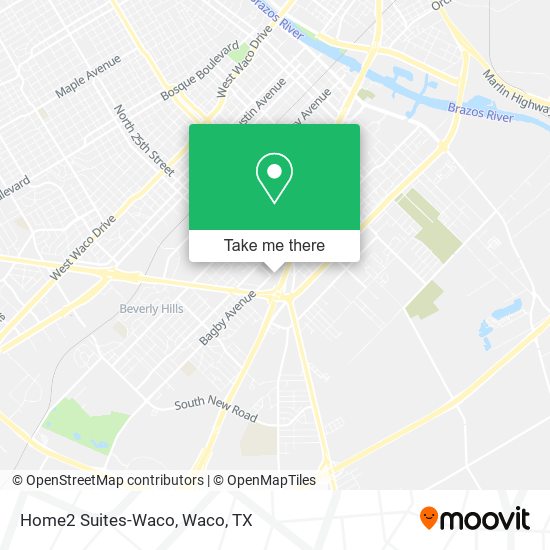 Mapa de Home2 Suites-Waco