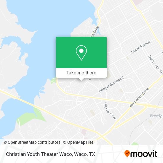 Christian Youth Theater Waco map