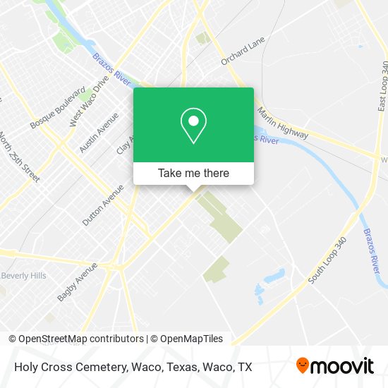 Mapa de Holy Cross Cemetery, Waco, Texas