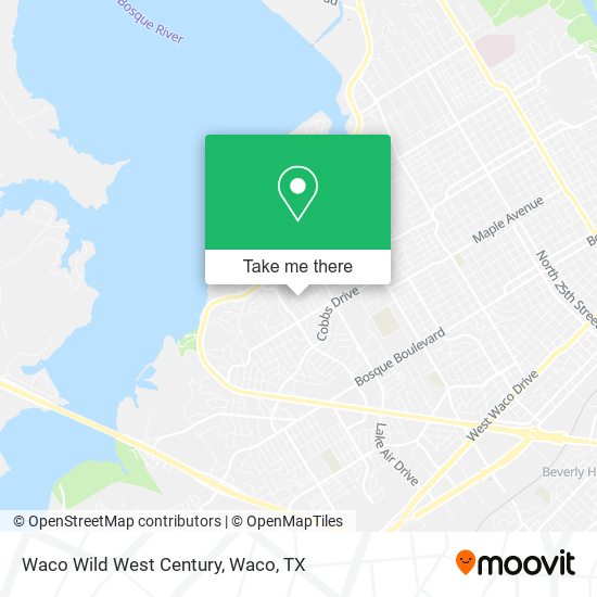 Mapa de Waco Wild West Century