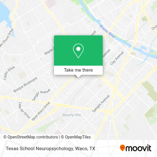 ¿Cómo llegar a Texas School Neuropsychology en Waco en autobús?