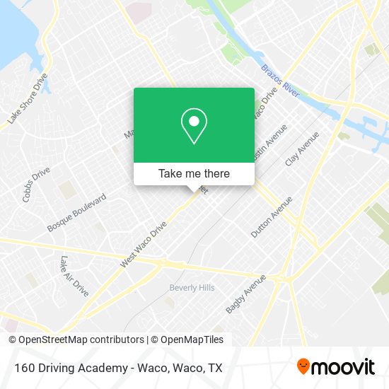 Mapa de 160 Driving Academy - Waco
