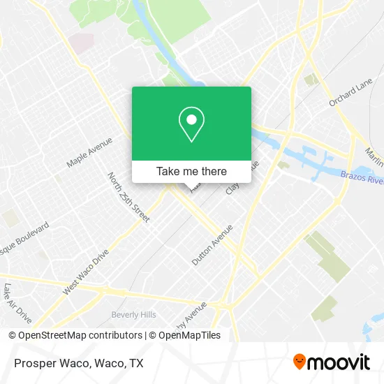 Prosper Waco map