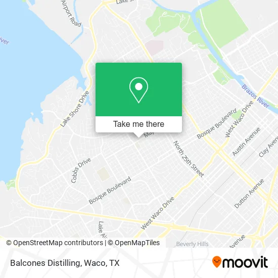 Balcones Distilling map