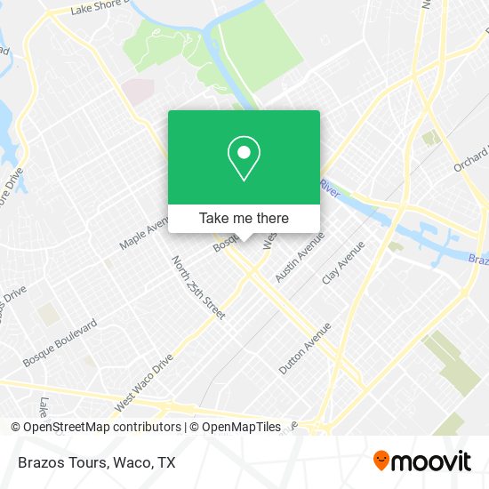 Brazos Tours map