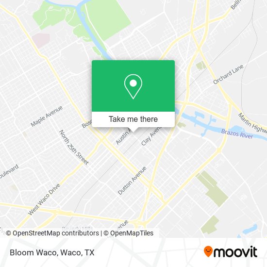 Bloom Waco map
