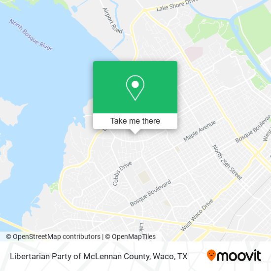 Mapa de Libertarian Party of McLennan County