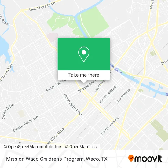 Mission Waco Children's Program map