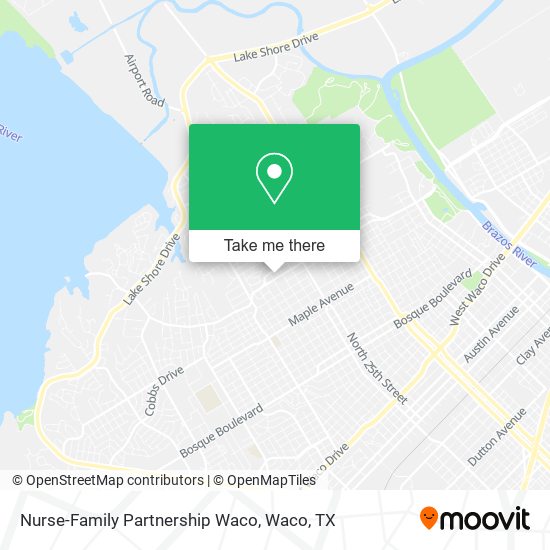Nurse-Family Partnership Waco map