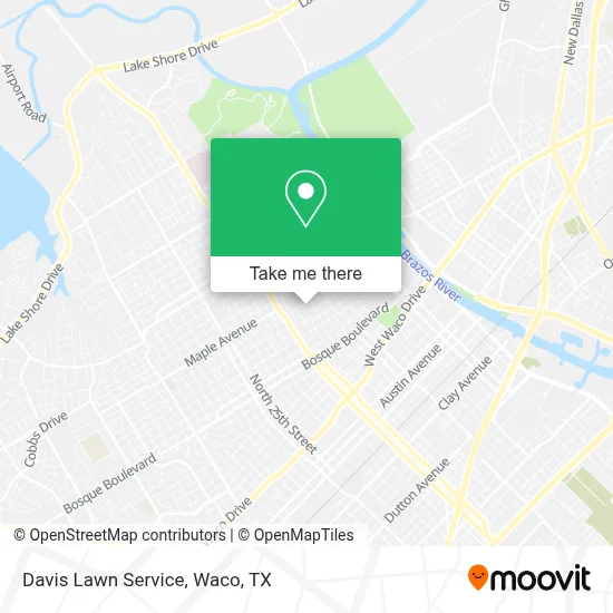Davis Lawn Service map