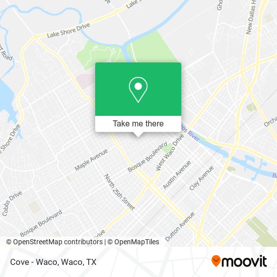 Mapa de Cove - Waco