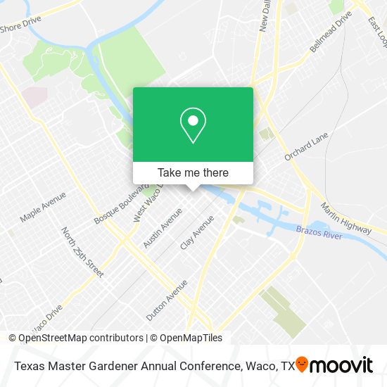 Mapa de Texas Master Gardener Annual Conference