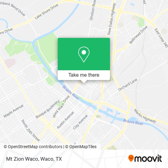 Mapa de Mt Zion Waco