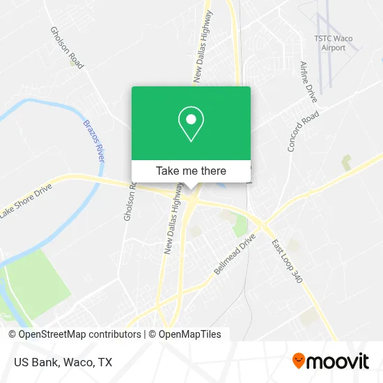 US Bank map