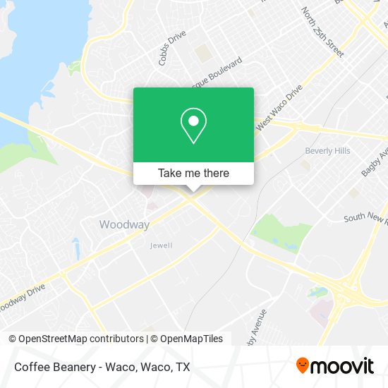 Mapa de Coffee Beanery - Waco
