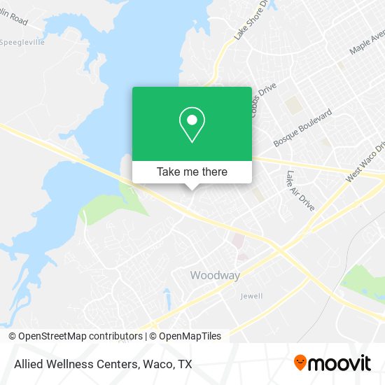 Allied Wellness Centers map