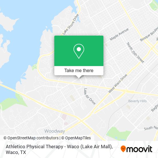 Mapa de Athletico Physical Therapy - Waco (Lake Air Mall)