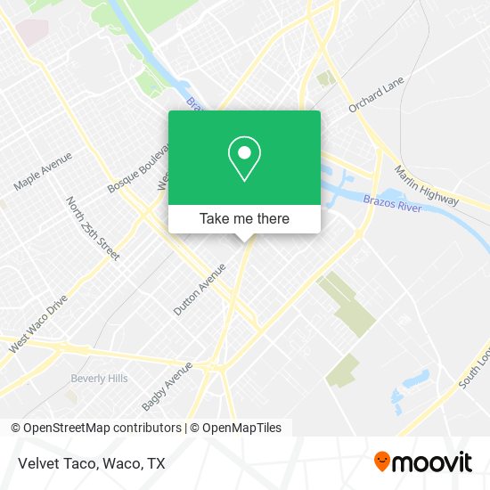 Mapa de Velvet Taco