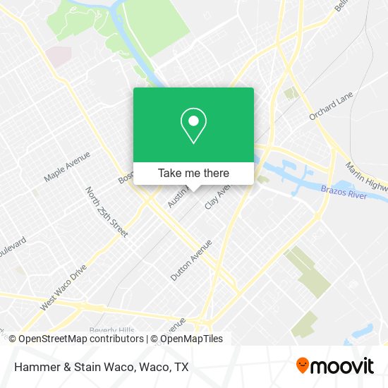 Hammer & Stain Waco map