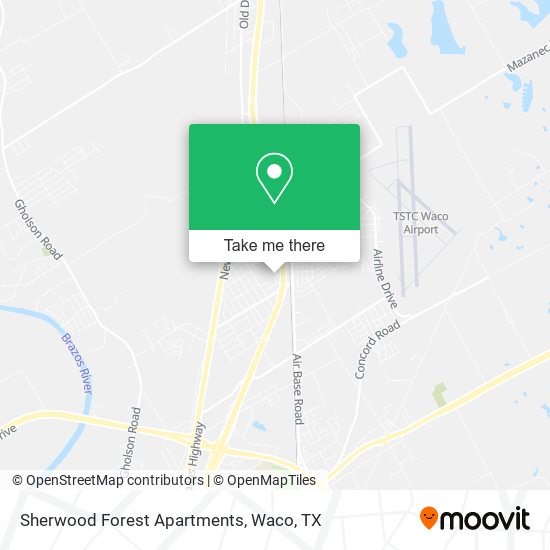 Mapa de Sherwood Forest Apartments