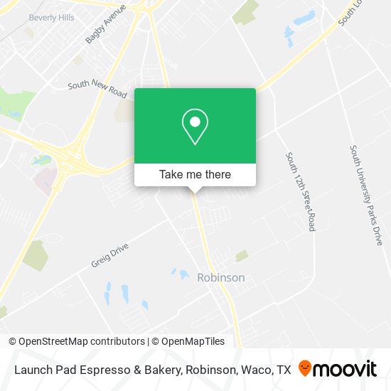 Launch Pad Espresso & Bakery, Robinson map