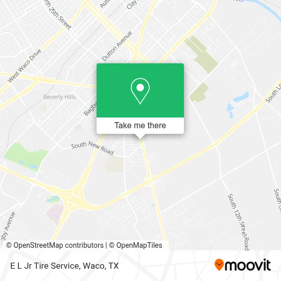 E L Jr Tire Service map