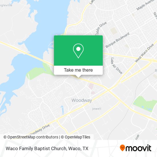Waco Family Baptist Church map