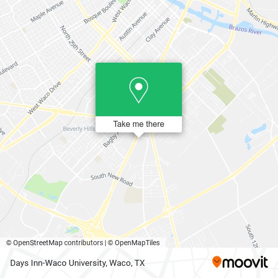 Mapa de Days Inn-Waco University