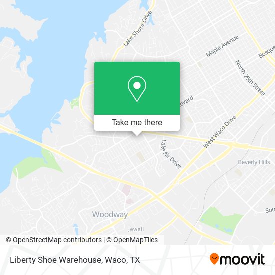 Mapa de Liberty Shoe Warehouse