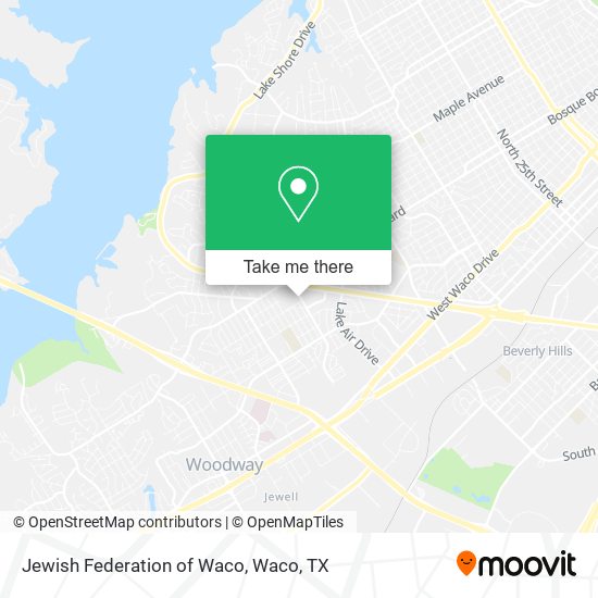 Mapa de Jewish Federation of Waco