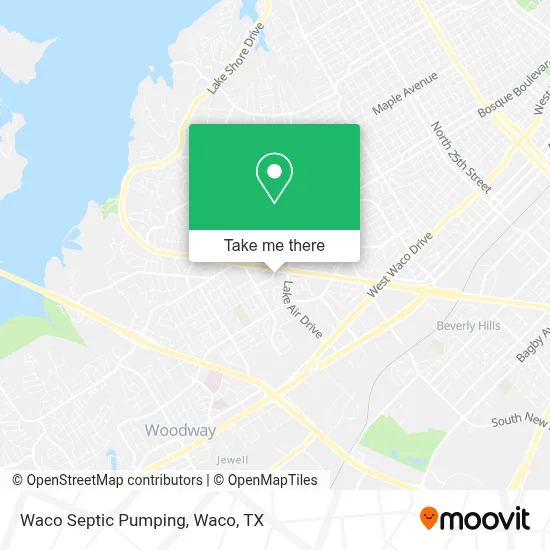 Waco Septic Pumping map
