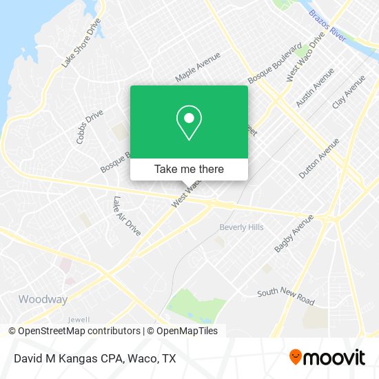 Mapa de David M Kangas CPA