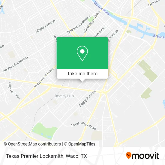 Texas Premier Locksmith map