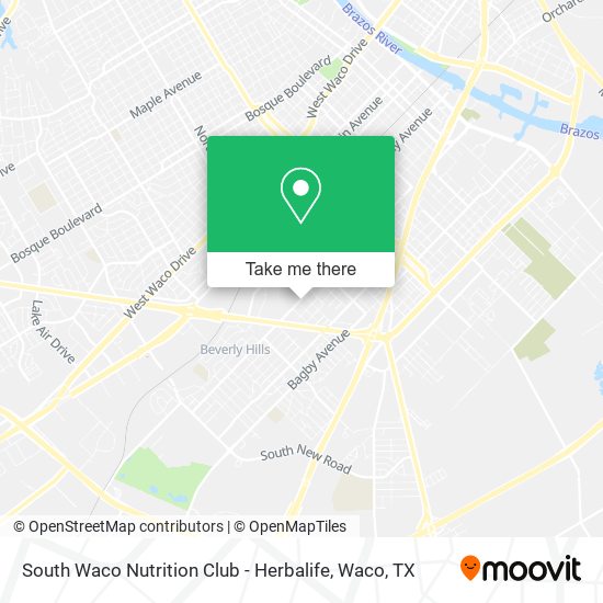 Mapa de South Waco Nutrition Club - Herbalife