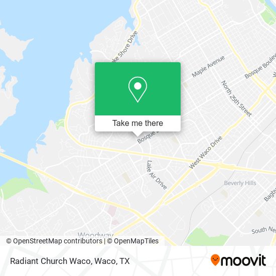 Radiant Church Waco map