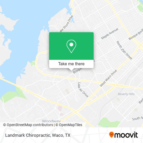 Landmark Chiropractic map