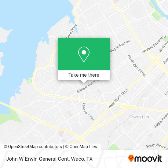 John W Erwin General Cont map