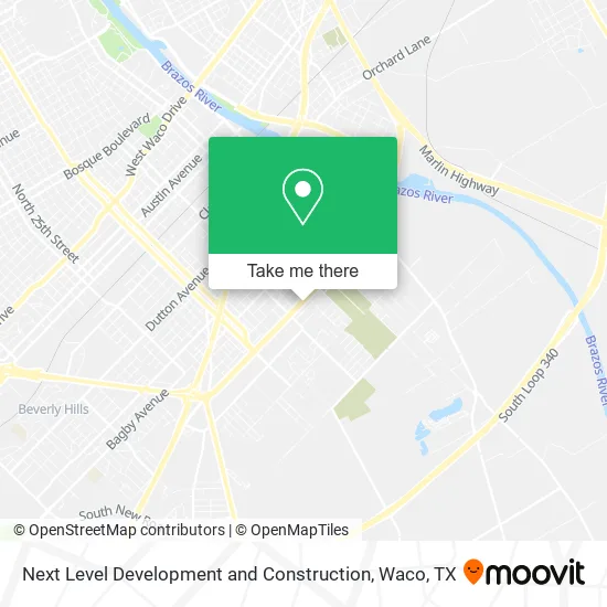 Next Level Development and Construction map