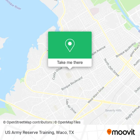 US Army Reserve Training map