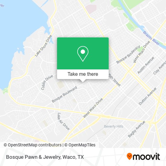 Bosque Pawn & Jewelry map