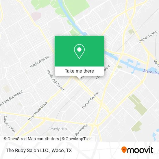 The Ruby Salon LLC. map