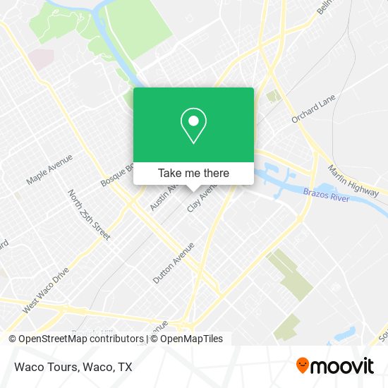Mapa de Waco Tours