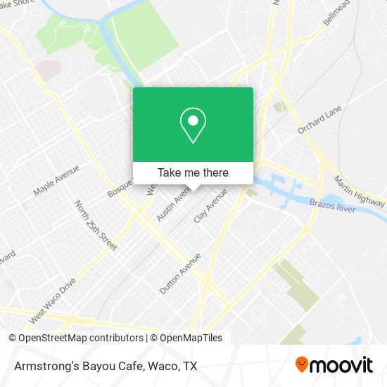 Armstrong's Bayou Cafe map