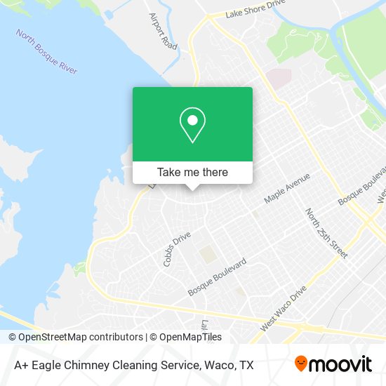 Mapa de A+ Eagle Chimney Cleaning Service