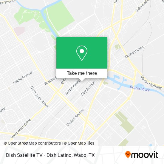 Mapa de Dish Satellite TV - Dish Latino