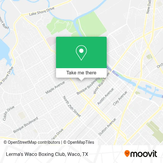 Lerma's Waco Boxing Club map