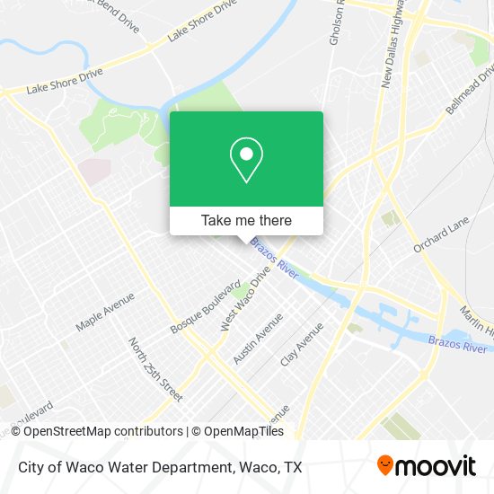 Mapa de City of Waco Water Department