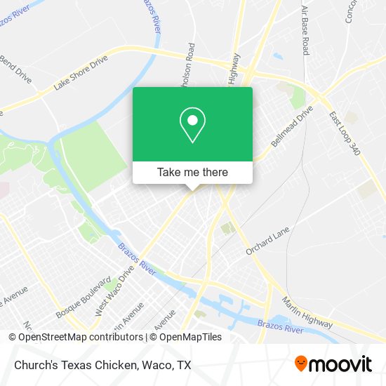 Church's Texas Chicken map