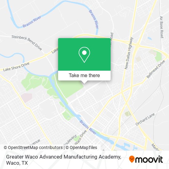 Mapa de Greater Waco Advanced Manufacturing Academy